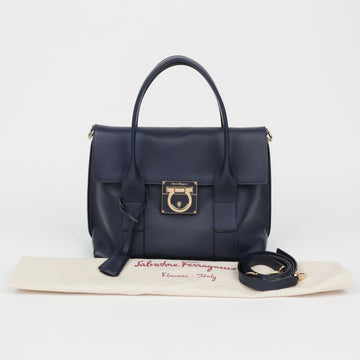 SALVATORE FERRAGAMO 21 D941 Gancini Suki Tote Shoulder Bag 159412602 [P]