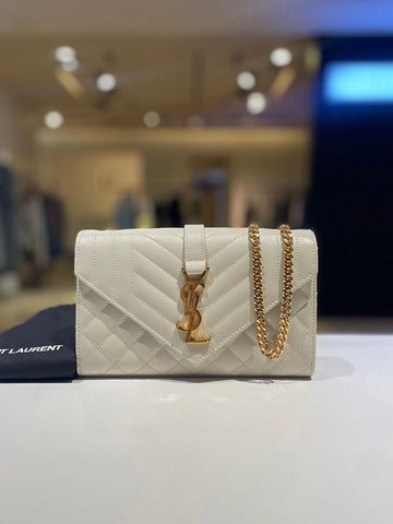 Saint Laurent Envelope Small Gold Chain Shoulder Bag 600195 159667140 [P]