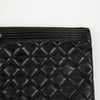CHANEL Black Lambskin Boy Clutch 159167778 [P]