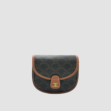 Celine Triomphe Mini Versace Crossbody Bag Brown 196702BZJ 159668012 [P]