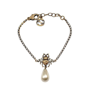 GUCCI Perlenbiene Strass Armband 159672009 [P]