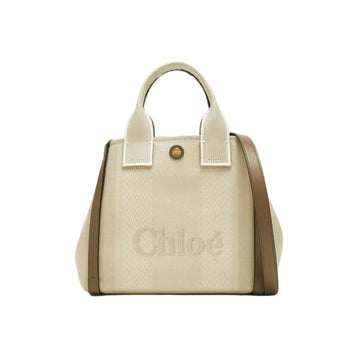 Chloe Small Carry Canvas Tote Bag Beige CHC25SS911O65 23N 159676132 [P]