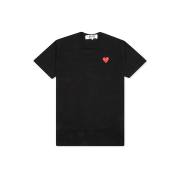 Comme Des Garcons 26FW Women's Red Heart Patch T-Shirt Black AX-T108-051-1 159677209 [P]