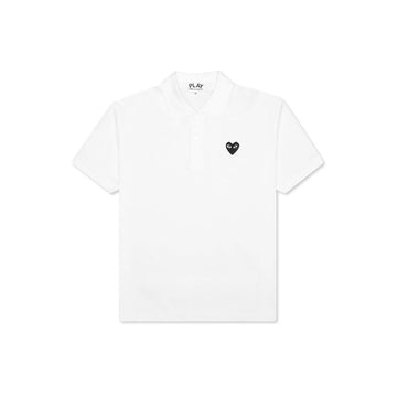 COMME DES GARCONS 26FW Damen Schwarz Herz Patch Kragen T-Shirt Weiß AX-T066-051-2 159677229 [P]