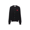 Comme Des Garcons Heart Patch Cardigan Black 159677243 [P]