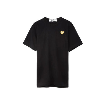 Comme Des Garcons Gold Heart Patch T-Shirt Black 159677250 [P]