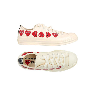 Comme Des Garcons Multi Heart Low Top Sneakers Ivory AZ-K117-001-2 159677312 [P]