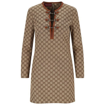 Gucci Horsebit Canvas Dress 148201632 [P]