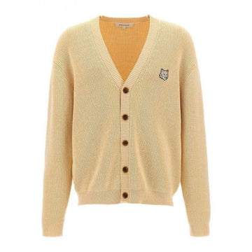 MAISON KITSUNE BOLD FOX HEAD PATCH COMFORT RIBBED CARDIGAN 157360187 [P]