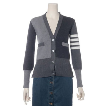 Thom Browne 4-Bar Cotton Cardigan with Milano Stitch 159691267 [P]