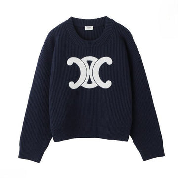 CELINE Rippstrickpullover mit Rundhalsausschnitt (RY0GS423P 07MR) 148553372 [P]