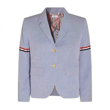 THOM BROWNE ハイアムホール RWB アームバンディング ピンストライプ ジャケット (FBC010O 06272 415) 159692032 [P]