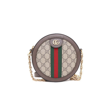 GUCCI Ophidia Mini GG Rund Gold Ketten Schultertasche und Crossbody 550618 159692112 [P]
