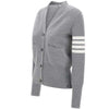 THOM BROWNE Wool 4-Bar Milano Stitch V-Neck Cardigan 159692246 [P]