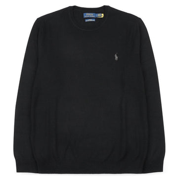Polo Ralph Lauren Men's Pony Embroidered Logo Wool Knit (Black) 710946143 004 159691602 [P]