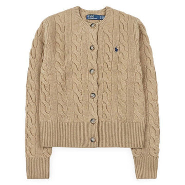 POLO RALPH LAUREN Damen Strickcardigan mit Sticklogo (Beige) 211972104 001 159691599 [P]