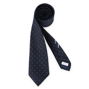 Salvatore Ferragamo Men's Gancini Silk Jacquard Tie (Navy) 351424 794457 159691415 [P]