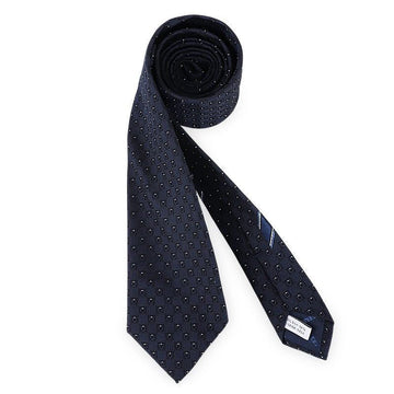 Salvatore Ferragamo Men's Canna Gancini Silk Jacquard Tie (Navy) 351432 794480 159691412 [P]