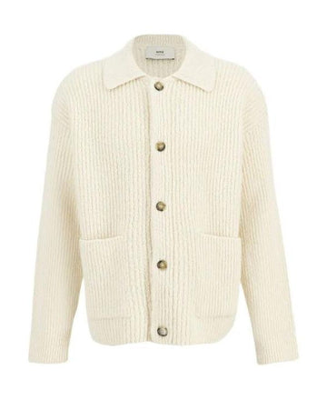 AMI Woll-Alpakastrickjacke 25FW 151054887 [P]