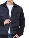 Moncler Logo Patch Hybrid Down Cotton Zip-Up 119476309 [P]