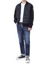 Moncler Logo Patch Hybrid Down Cotton Zip-Up 119476309 [P]