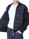 Moncler Logo Patch Hybrid Down Cotton Zip-Up 119476309 [P]