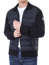 Moncler Logo Patch Hybrid Down Cotton Zip-Up 119476309 [P]