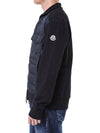 Moncler Logo Patch Hybrid Down Cotton Zip-Up 119476309 [P]