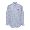 COMME DES GARCONS インベイダー ピクセルワッペン ストライプ メンズ シャツ 051 1 132412409 [P]
