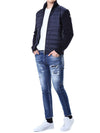 MONCLER Hybrid-Design-Padding-Strickjacke mit Logo-Patch 116315723 [P]