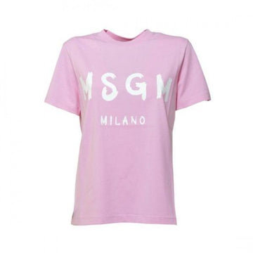 MSGM ブラッシュドロゴ半袖Tシャツ 151062460 [P]