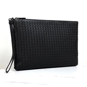 Bottega Veneta Intrecciato Clutch Bag Black 159694788 [P]