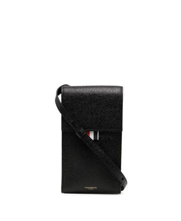 Thom Browne Pebble Grain Flap Crossbody Phone Holder 151102764 [P]