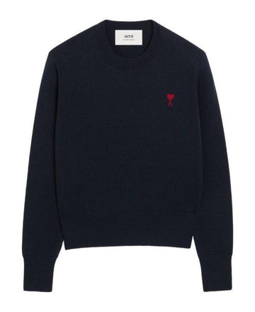 AMI Woll-Kreuzkragenpullover 26SS FKS826 001 414 152200785 [P]