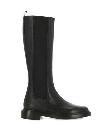 Thom Browne Pebble Grain 4-Bar Knee High Chelsea Boots 06257 001 152201142 [P]