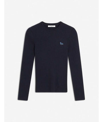MAISON KITSUNE Baby Fox Patch Fine Rib Jumper 152201186 [P]