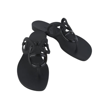 Hermes Sandals Beach Slippers 37 37684-1 159699113 [P]