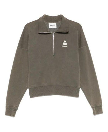 Isabel Marant Logo Half Zip Sweatshirt 152202754 [P]