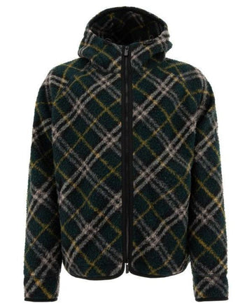 BURBERRY Herren Kapuzenjacke aus Wollmischung mit Karomuster 8091468 152202904 [P]