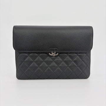 CHANEL Kaviar Urban Medium Flap Clutch Bag 159705221 [P]