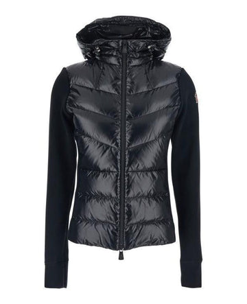 MONCLER Logo-Patch Hoodie mit Reißverschluss 8G00018 80093 999 152206101 [P]