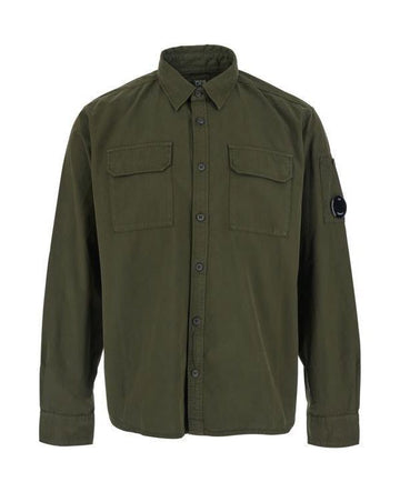 CP Company Gabardine Long Sleeve Lens Shirt Organic Lens 156727124 [P]