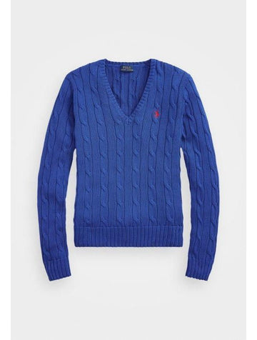 Polo Ralph Lauren Pony Logo Embroidered Pima Cotton V-Neck Knit 156728267 [P]