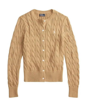 Polo Ralph Lauren Cotton Cable Cardigan with Pony Logo Embroidery 156728389 [P]