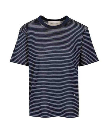 AMI Streifen Baumwoll T-Shirt 156729675 [P]