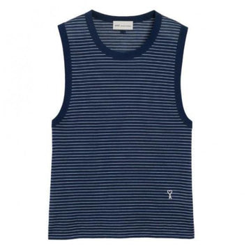 AMI Stripe Cotton Tank Top 156729679 [P]