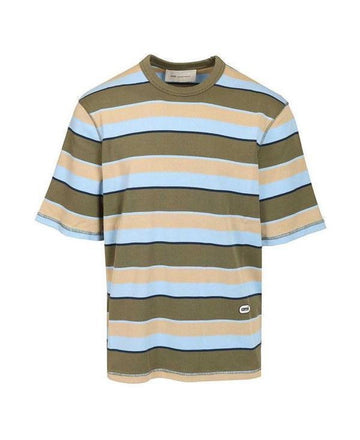 AMI オーバルパッチストライプ半袖Tシャツ 156729695 [P]