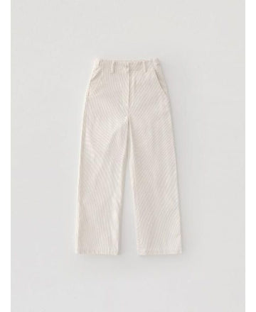 AMI White Cotton Large Fit Pants 156729700 [P]