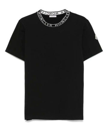 Moncler Logo Trimming Cotton T-Shirt 156730070 [P]