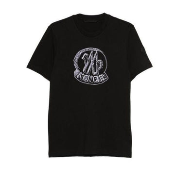 Moncler Large Hand Sketch Logo T-Shirt 156730088 [P]
